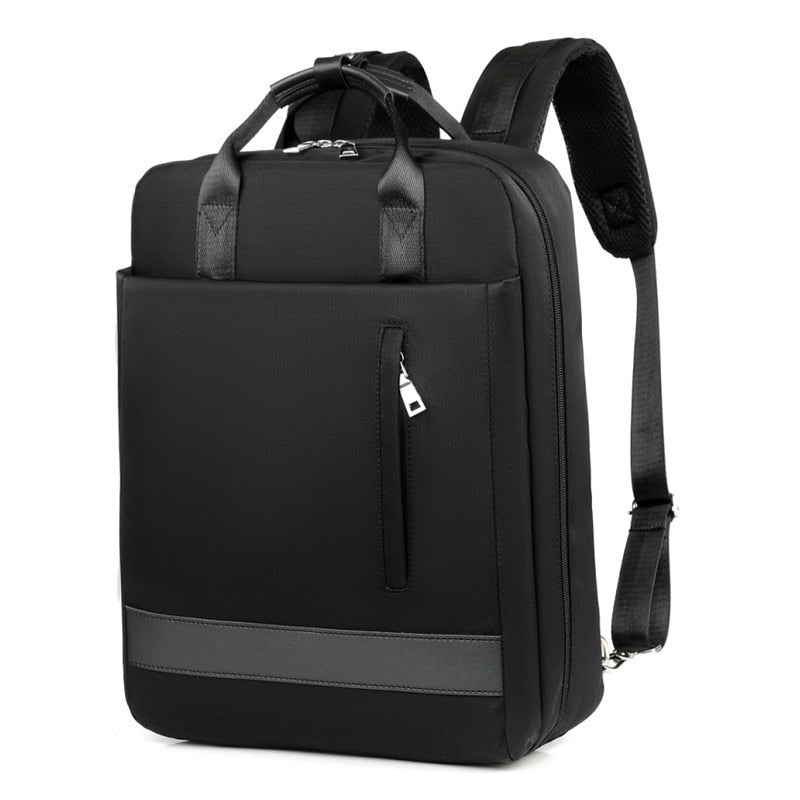 Secure anti-theft backpack with hidden zippers and USB charging