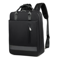 Secure anti-theft backpack with hidden zippers and USB charging