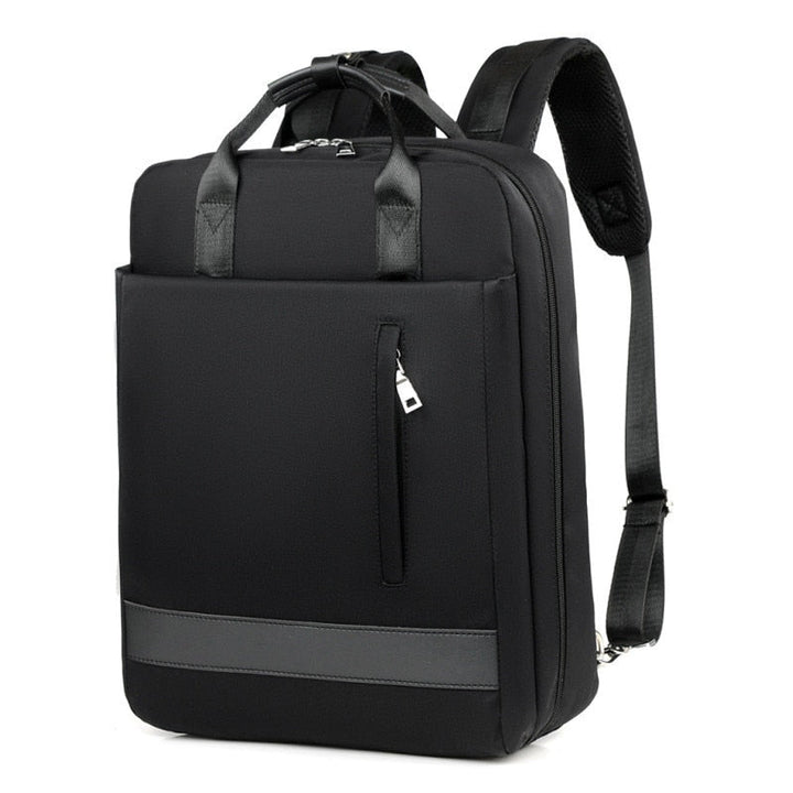 Secure anti-theft backpack with hidden zippers and USB charging
