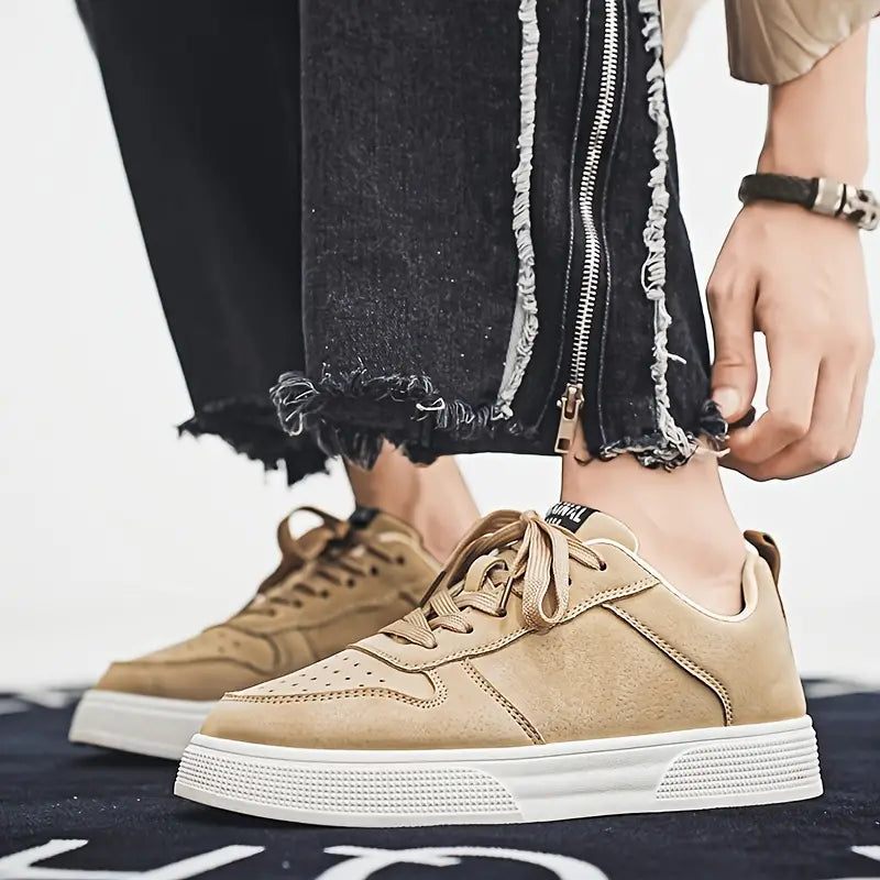 Zapatos de senderismo para hombre de ante con plantilla cómoda y estilo – Marco