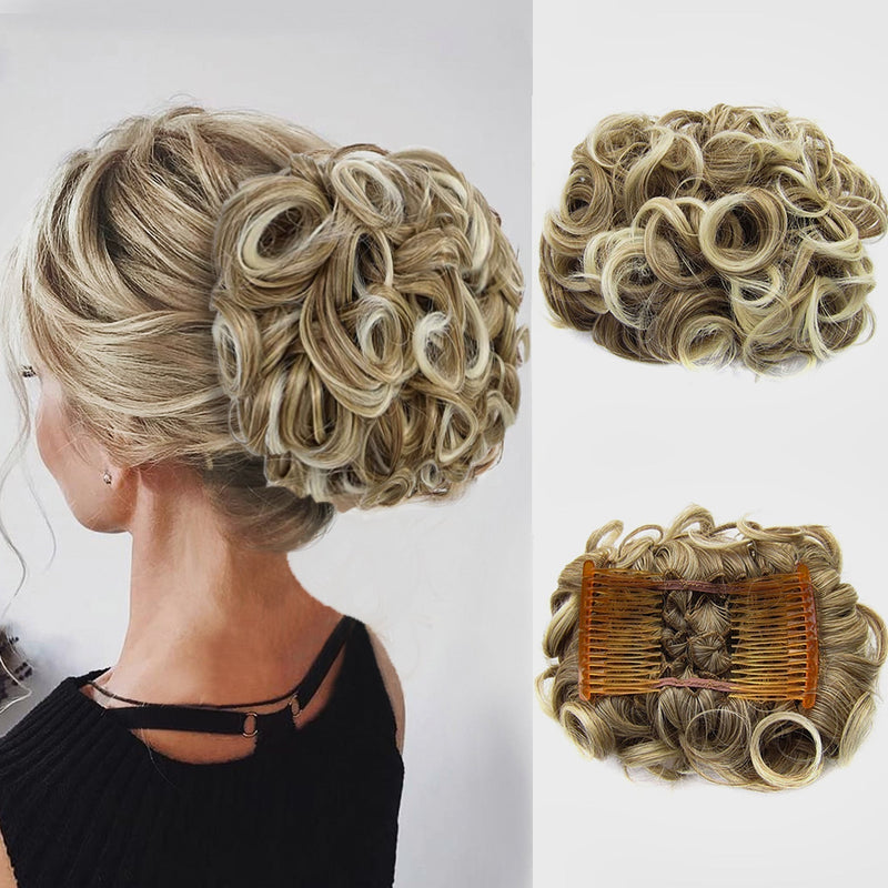 Curly Bun Hair Extension – FluffyFix