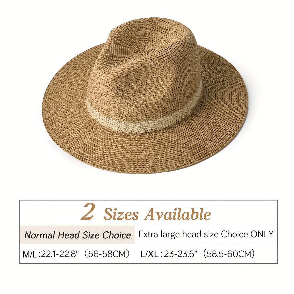 Trendy solhatt med bred brem for damer og herrer – SunShield Panama