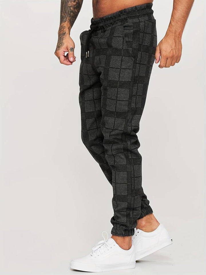 Checked Men's Jogging Pants – Elian Autumn Edition