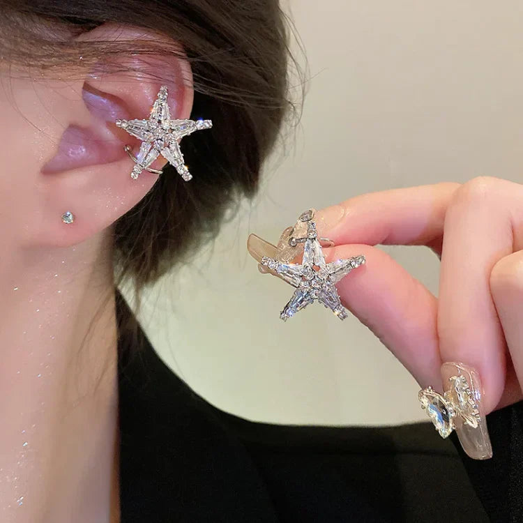 Zirkonia-stjerne-øreringe/ear cuff – Lyric