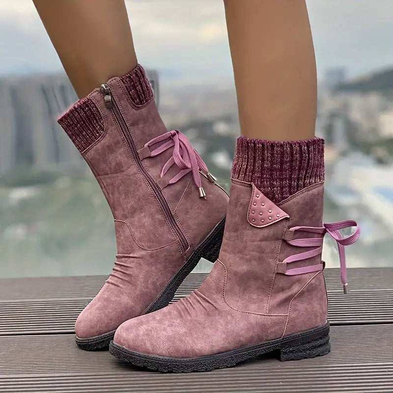 Women's winter boots with fleece lining – Selina