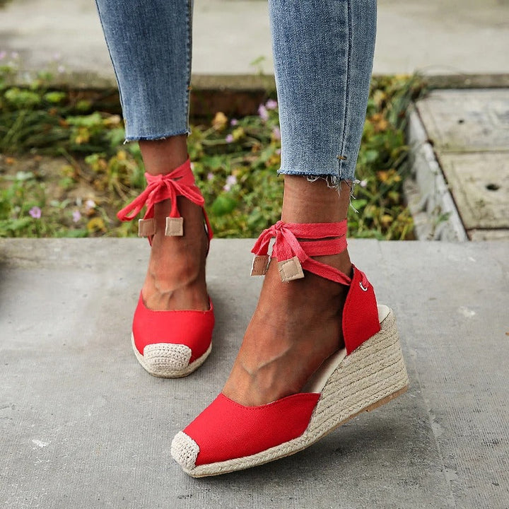 Stilfulde espadrille-sandaler til damer – Maribel