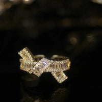 Adjustable Diamond Knot Ring – Serena