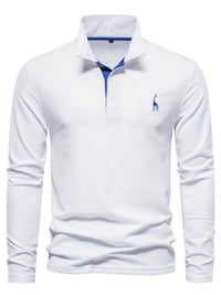 Polo cómodo para hombre con mangas largas