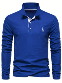 Polo cómodo para hombre con mangas largas
