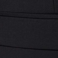 Schwarzer Baumwollhut, Nahaufnahme, Textur, modisches Accessoire, Unisex, Freizeitkleidung.