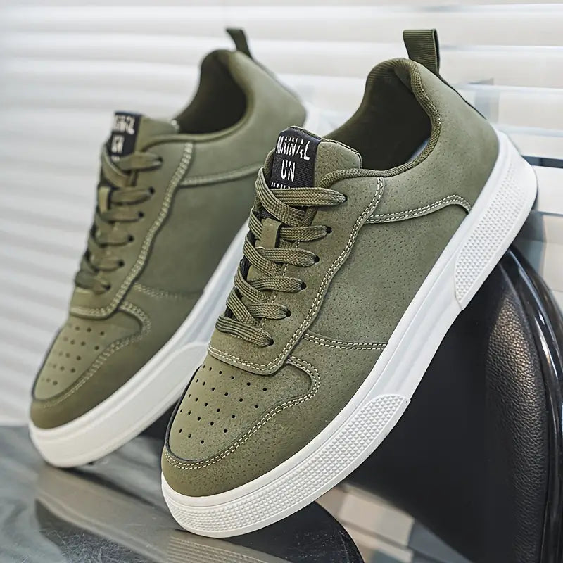 Zapatos de senderismo para hombre de ante con plantilla cómoda y estilo – Marco