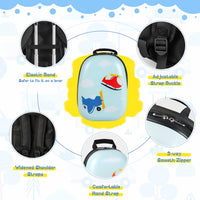 Children's 2-piece hard shell luggage set and backpack with 360° wheels – Helicopter