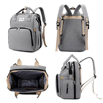 Portable Baby Crib and Diaper Bag – Multifunctional Travel Backpack