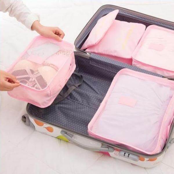 Set organizador de equipaje – 1+1 GRATIS Bolsas de almacenamiento de viaje que ahorran espacio