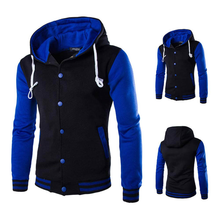 Men's Varsity-Style Baseball Hoodie – Fall Edition Kevin