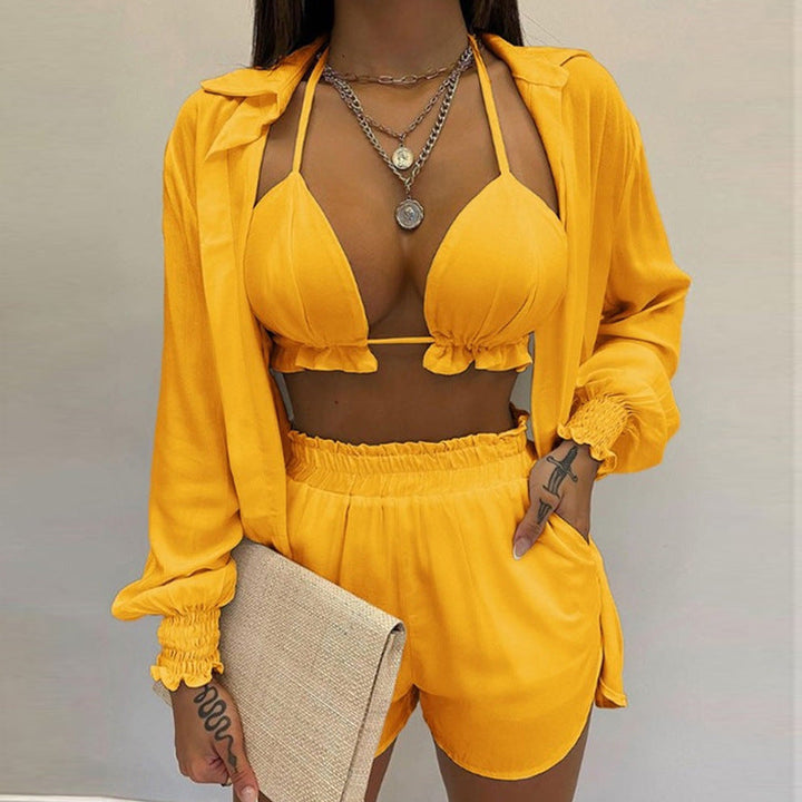 Stylish 3-piece summer outfit for beach and pool - TropenGlow