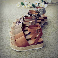Women's Platform Espadrille Sandals with Wedge Heel & Straps – Livia