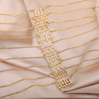 Zirconia Angel Numbers Necklace – Seraphina