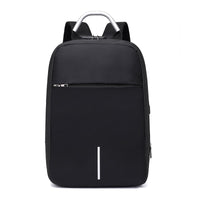 Mochila para portátil a prueba de agua y antirrobo – Diseño de cremallera oculta con función de carga USB