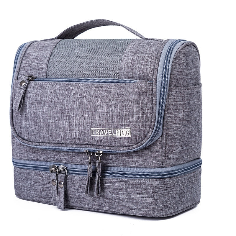 Large Hanging Toiletry Bag Organizer – Travel Case with Multiple Compartments