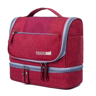 Large Hanging Toiletry Bag Organizer – Travel Case with Multiple Compartments