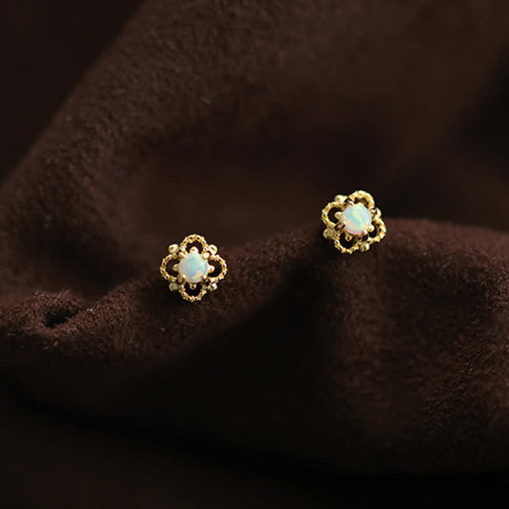 Delikate vintage-øreringe med opal – Seraphina