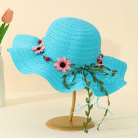 Women's Summer Straw Hat with Flower and Fruit Details – Solène