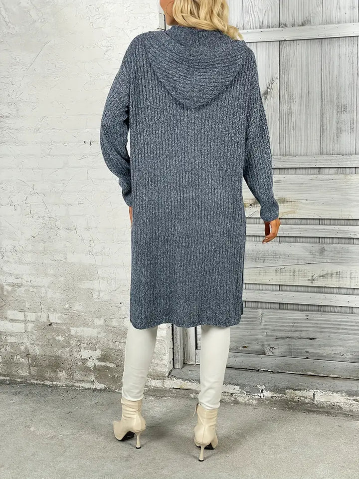 Long Women's Knit Cardigan for Autumn & Winter – Elara