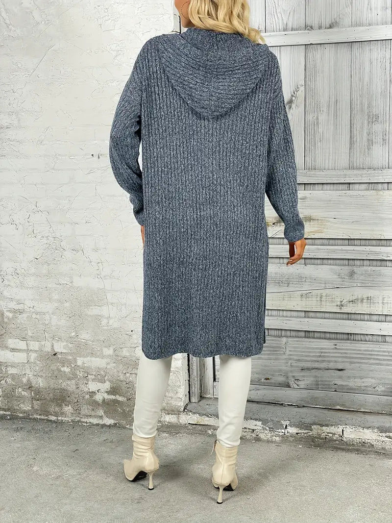 Long Women's Knit Cardigan for Autumn & Winter – Elara