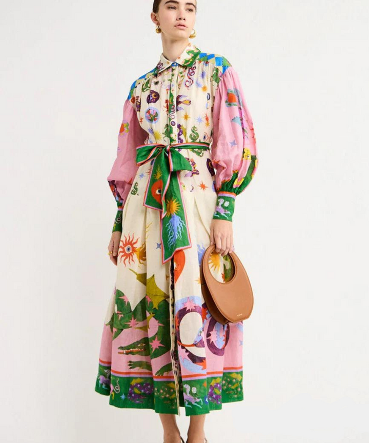 Elegante vestido largo italiano – Bianca