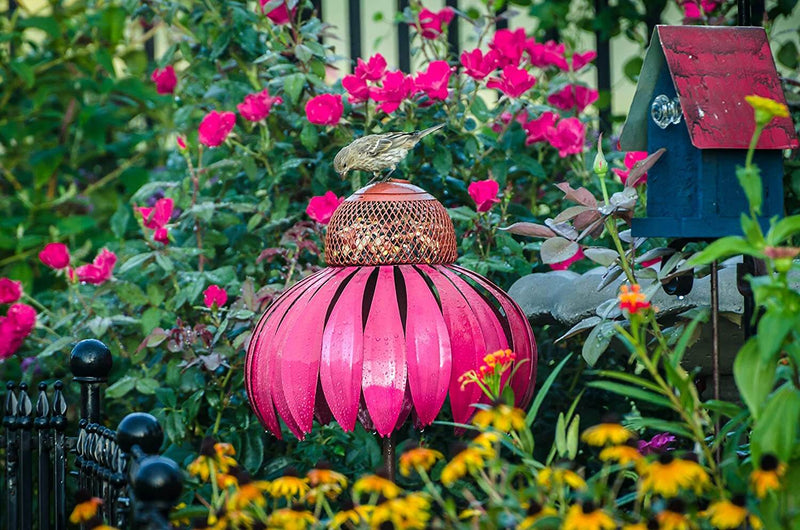 Blomsterformet fuglehus - FloraFeeder