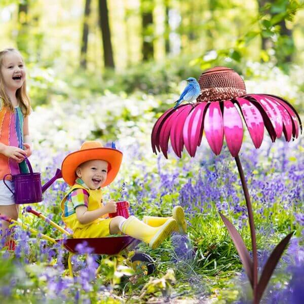 Blomsterformet fuglehus - FloraFeeder