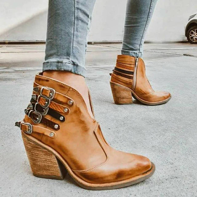 Women's Ankle Boots with Heel – Clara