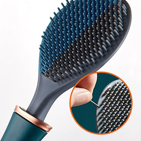 Silicone Toilet Brush with Wall Mount & Drip Tray – Clevora