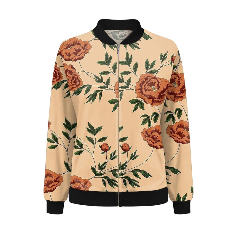 Women's summer jacket with fine floral pattern – Fiora