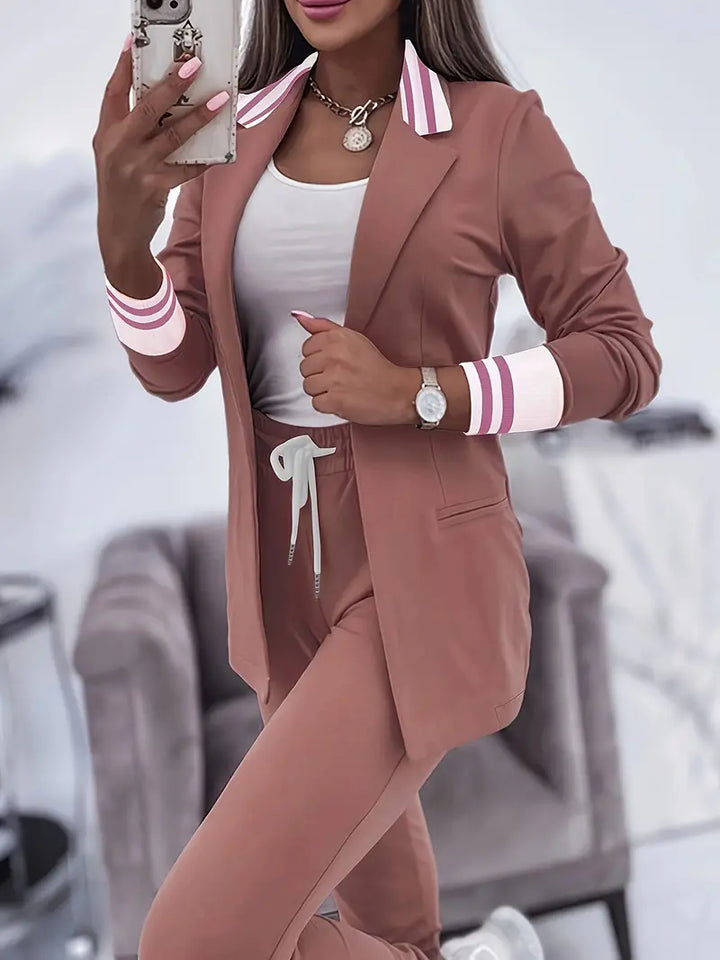 Casual Streetwear Striped Set - Sophie
