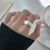 Adjustable Silver Dome Ring – Nora