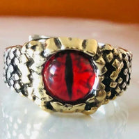 Adjustable Snake Ring with Demon Eye – Damon