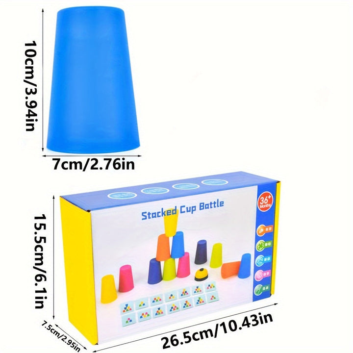 Juego de rompecabezas de vasos apilables educativos - StackSmart