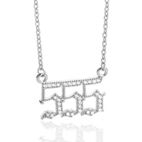 Zirconia Angel Numbers Necklace – Seraphina