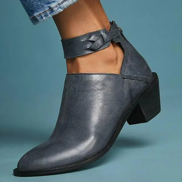 Comfortable women's heels with zipper – Vera