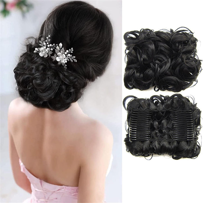 Curly Bun Hair Extension – FluffyFix
