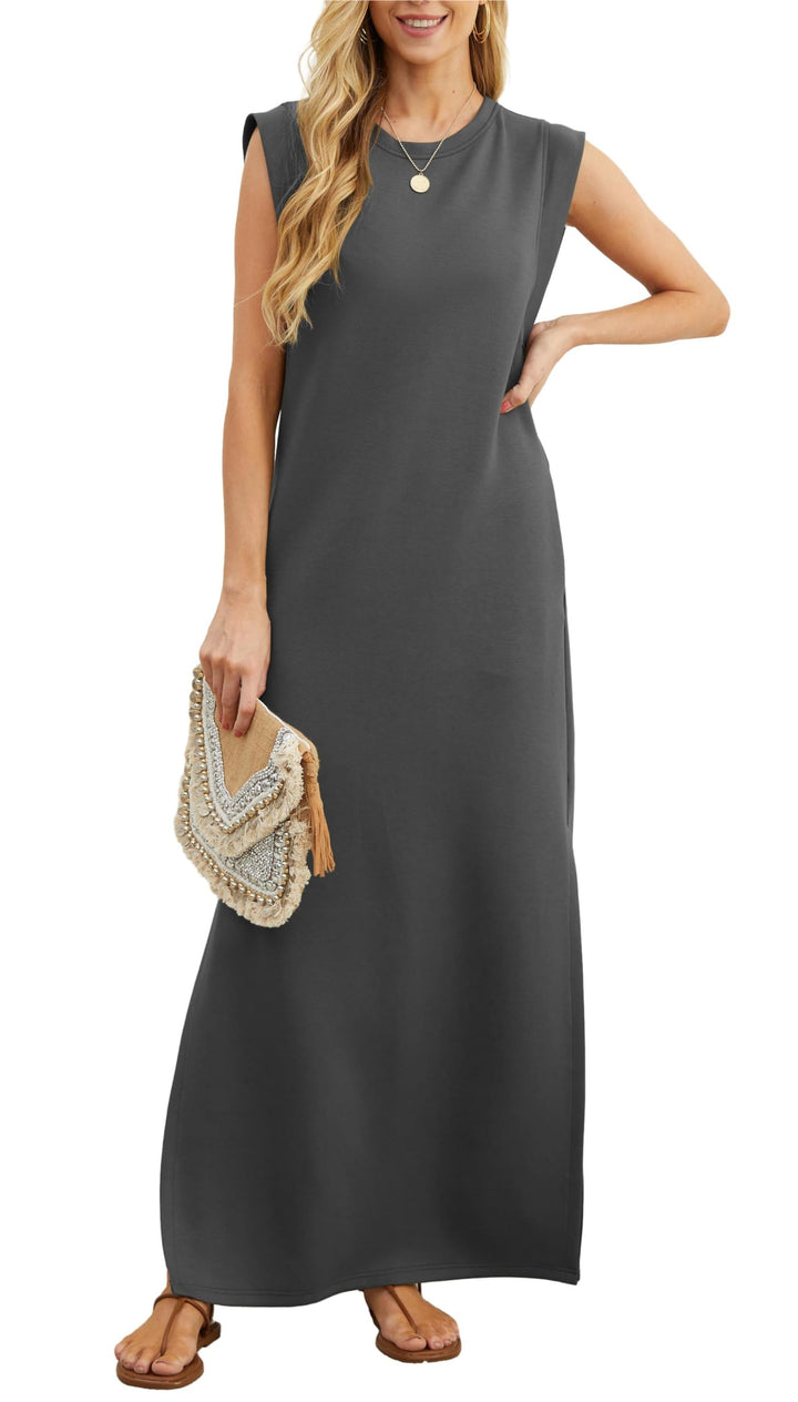 Vestido maxi aireado con bolsillos para mujer – Romy