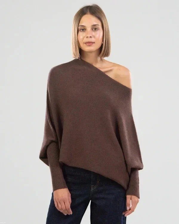 Asymmetrical Oversized Women's Sweater – Sophia