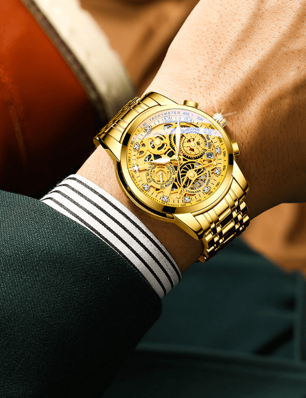 Skeleton men's wristwatch – Eclipse