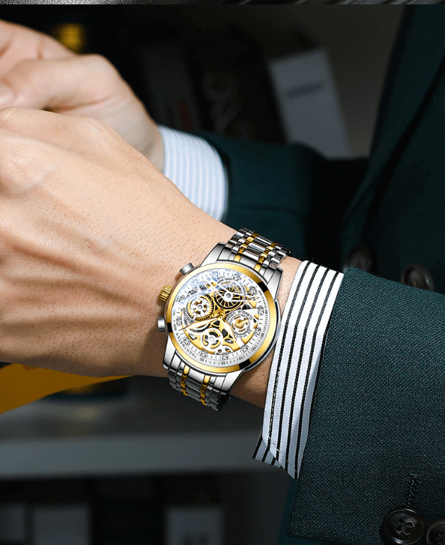 Skeleton men's wristwatch – Eclipse