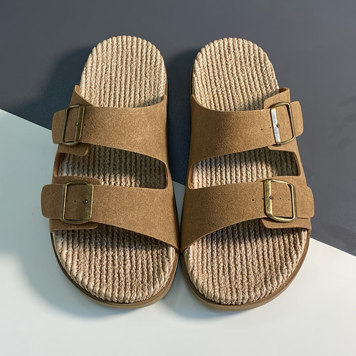 Stilfulde herre sommer-sko med justerbare remme - GripStep