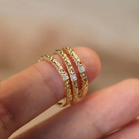 Gold-plated Sterling Silver Ring with Cubic Zirconia – Aurora