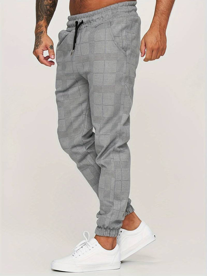 Checked Men's Jogging Pants – Elian Autumn Edition