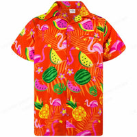 Tropisches 3D Flamingo Hemd – Kai